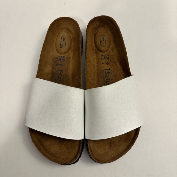 Birkenstock Shoes - Birkenstock Betula Women's Leather Slides Size 42